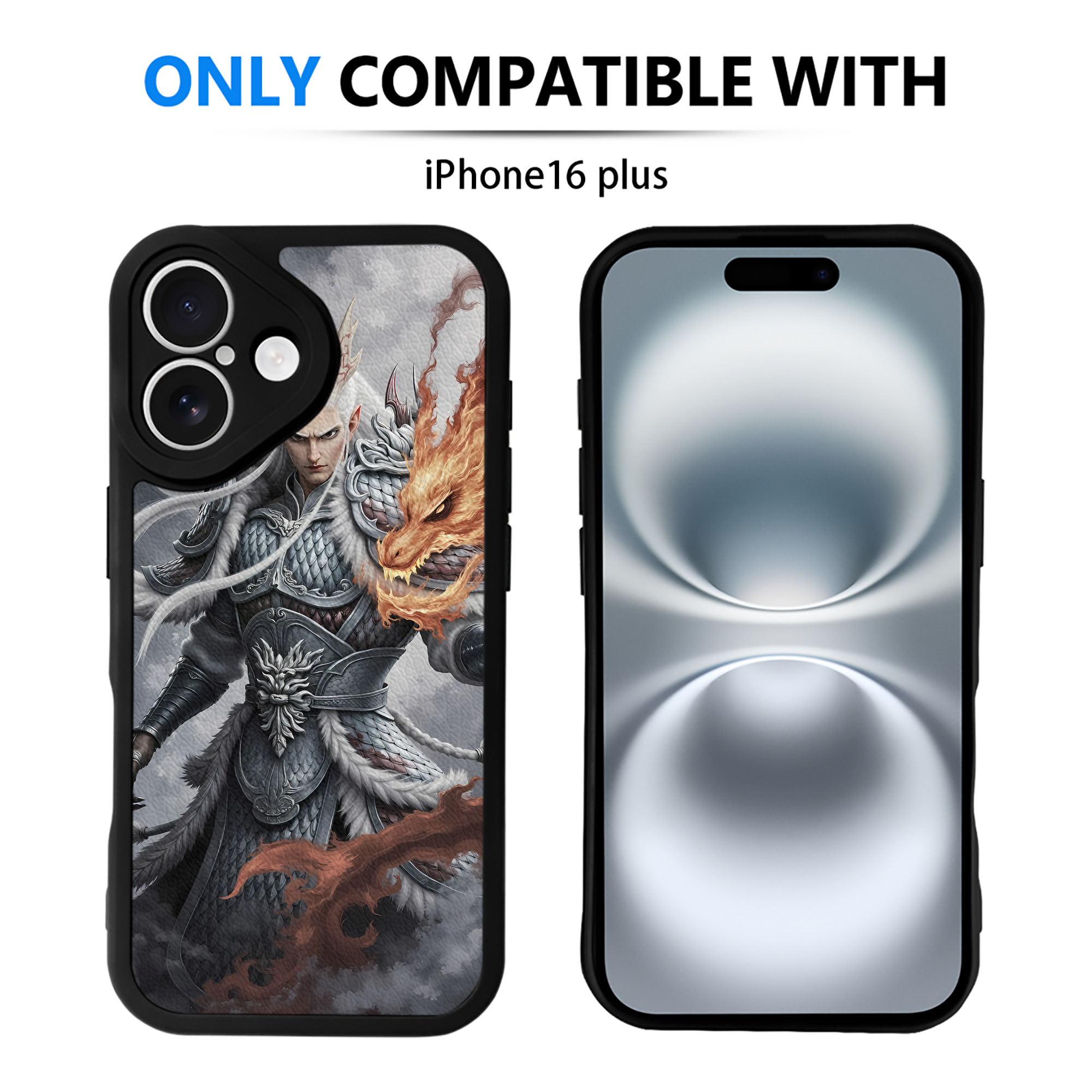（画像用） Ne Zha 2 ナタ 魔童の大暴れ 【iPhone 16シリーズ対応】シリコンスマホケース（レザー調） 材質：シリコン